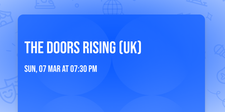The Doors Rising (UK) — Tributeshow in Neushoorn — muziek in Leeuwarden